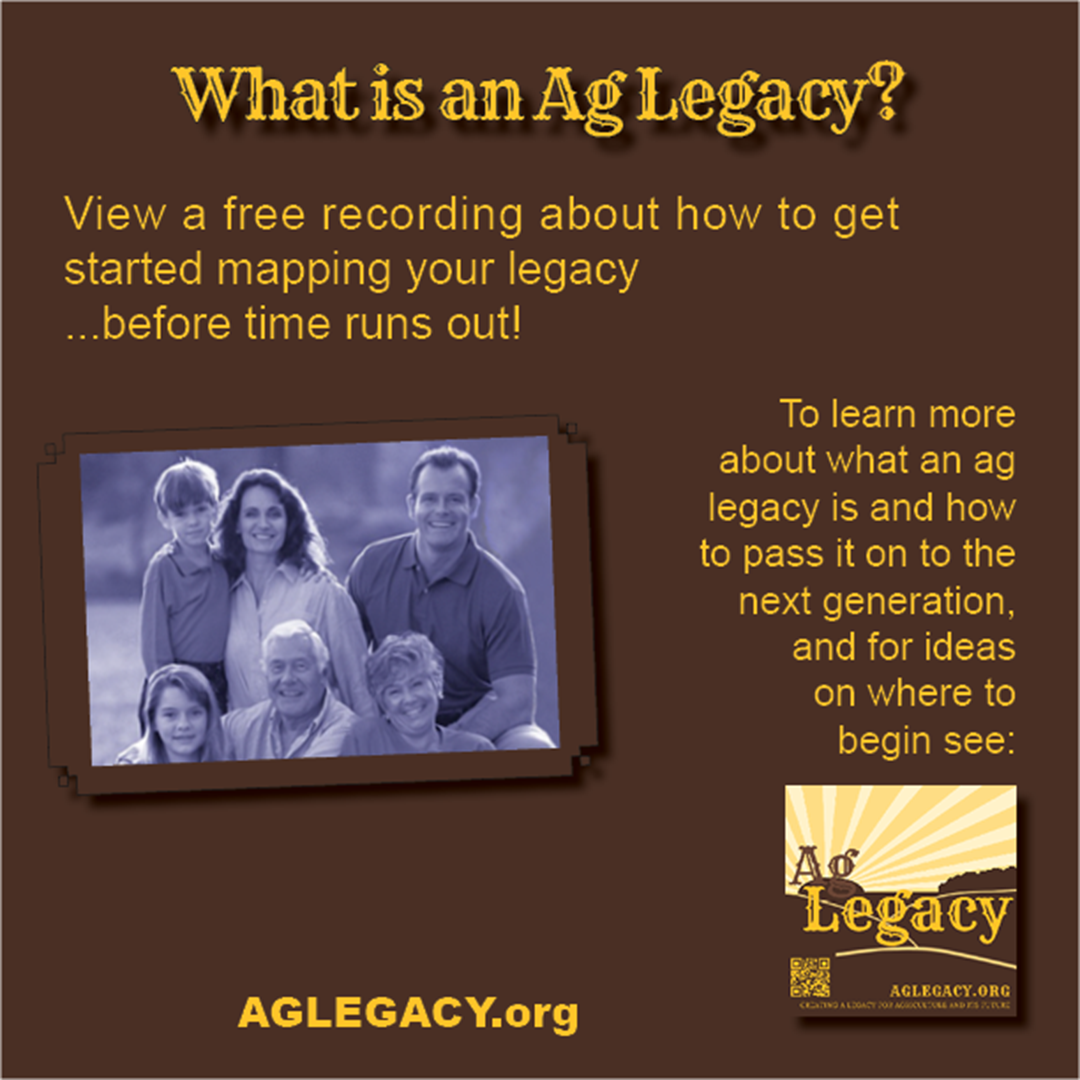 Graphic of AG LEGACY Media Post