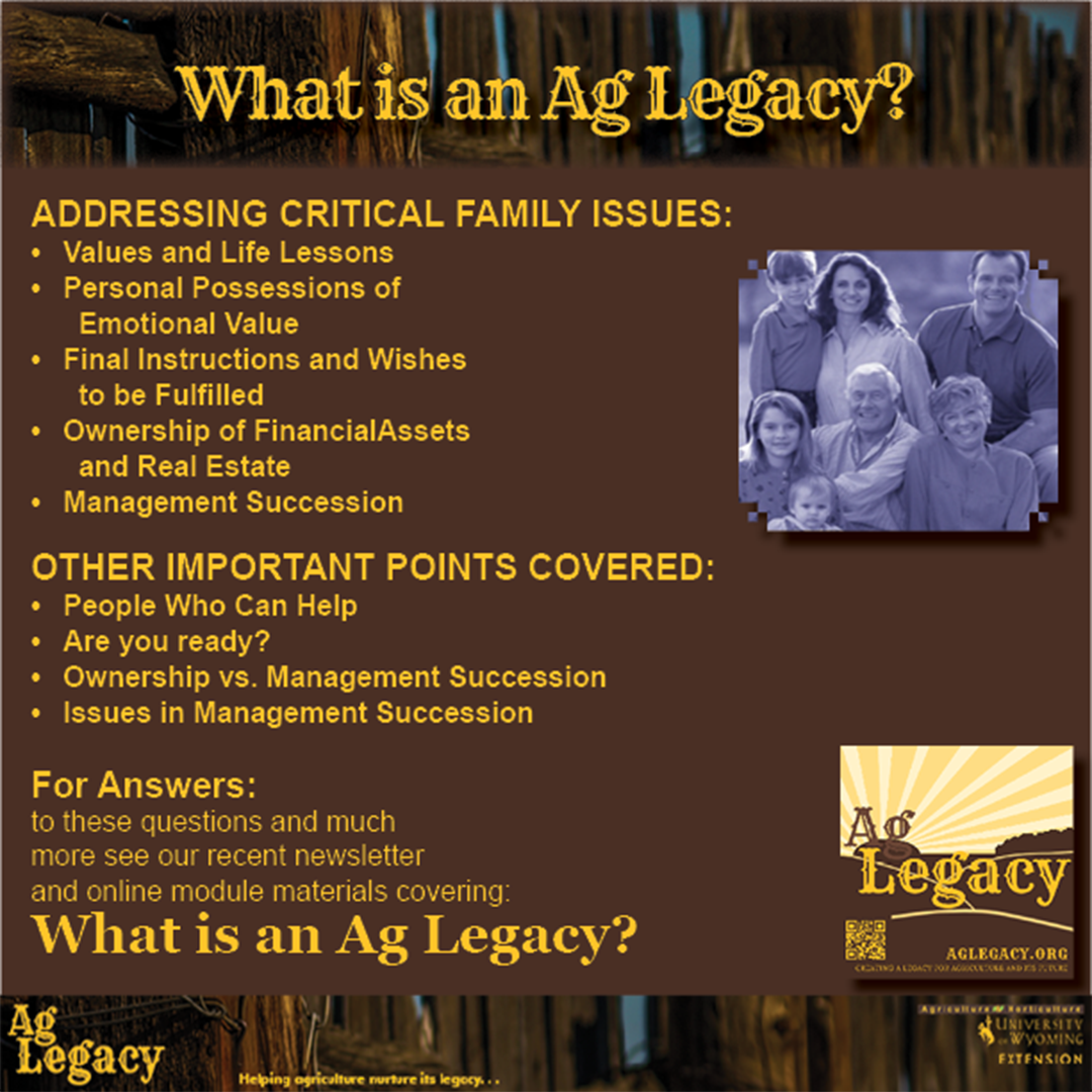 Graphic of AG LEGACY Media Post