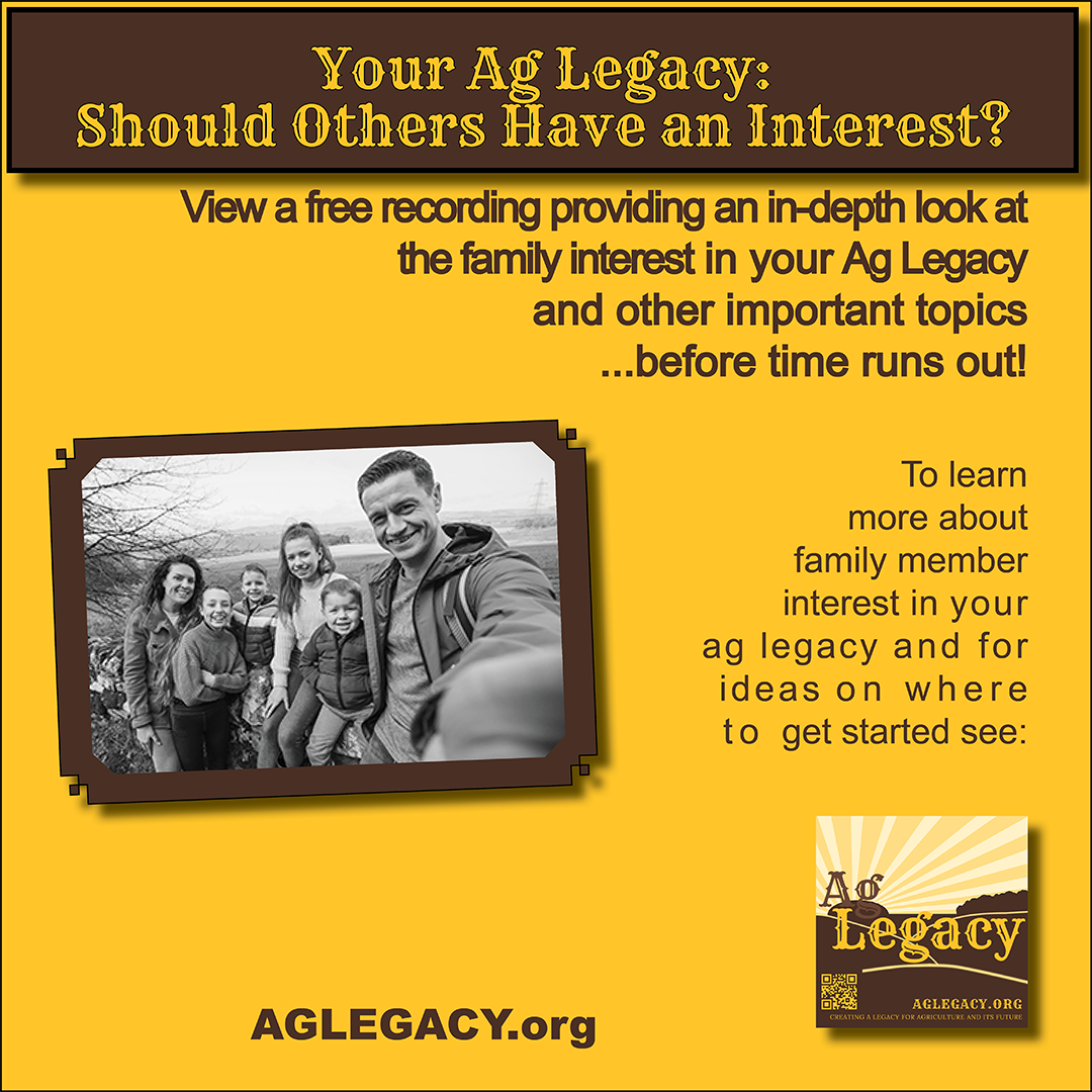 Graphic of AG LEGACY Media Post