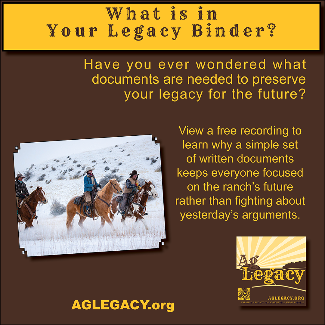 Graphic of AG LEGACY Media Post