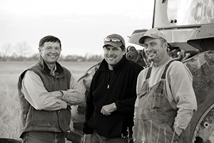 three farmers