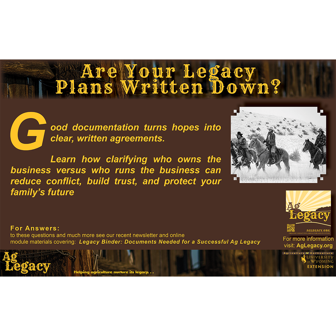 Ag Legacy Newsletter