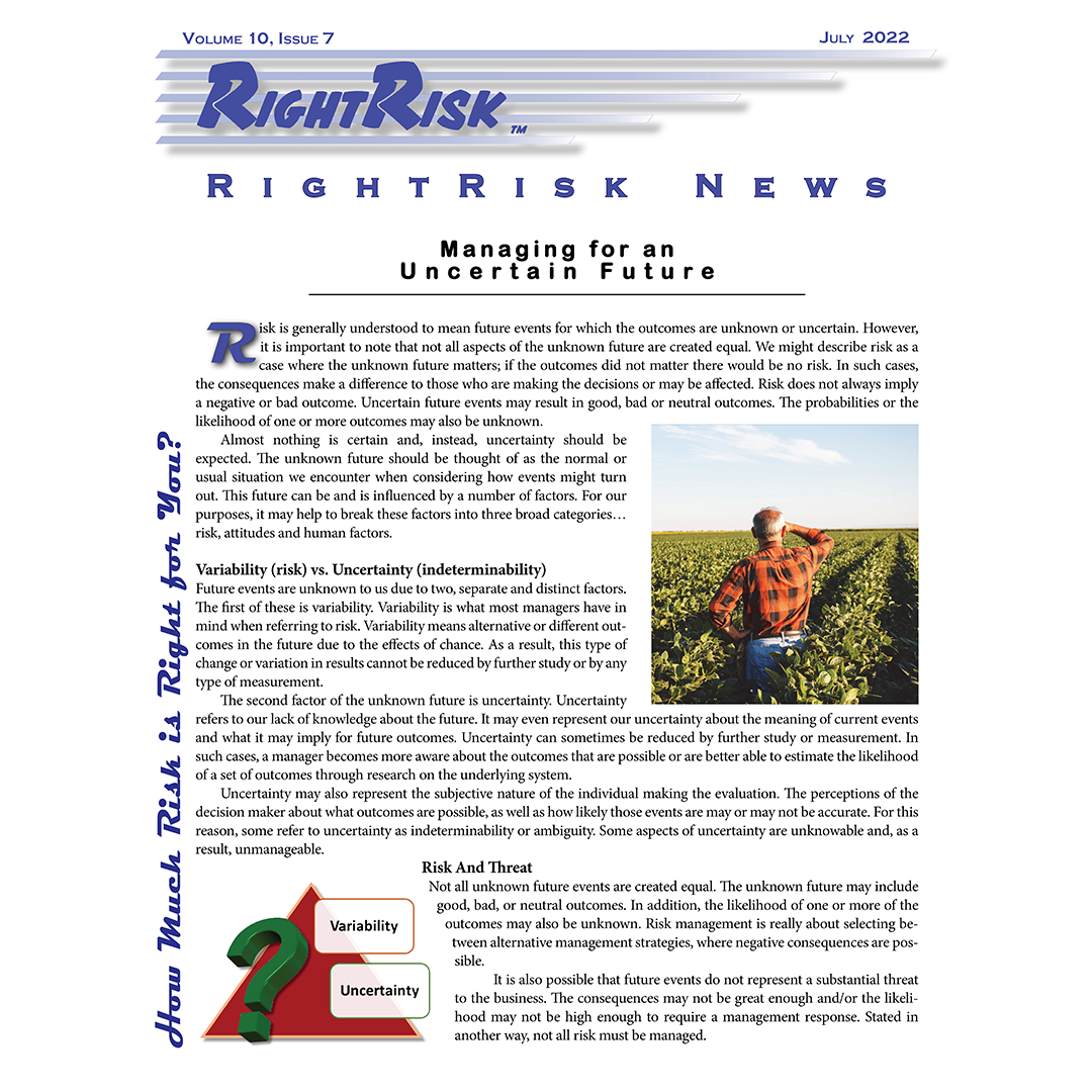 IMAGE: RightRisk News front page