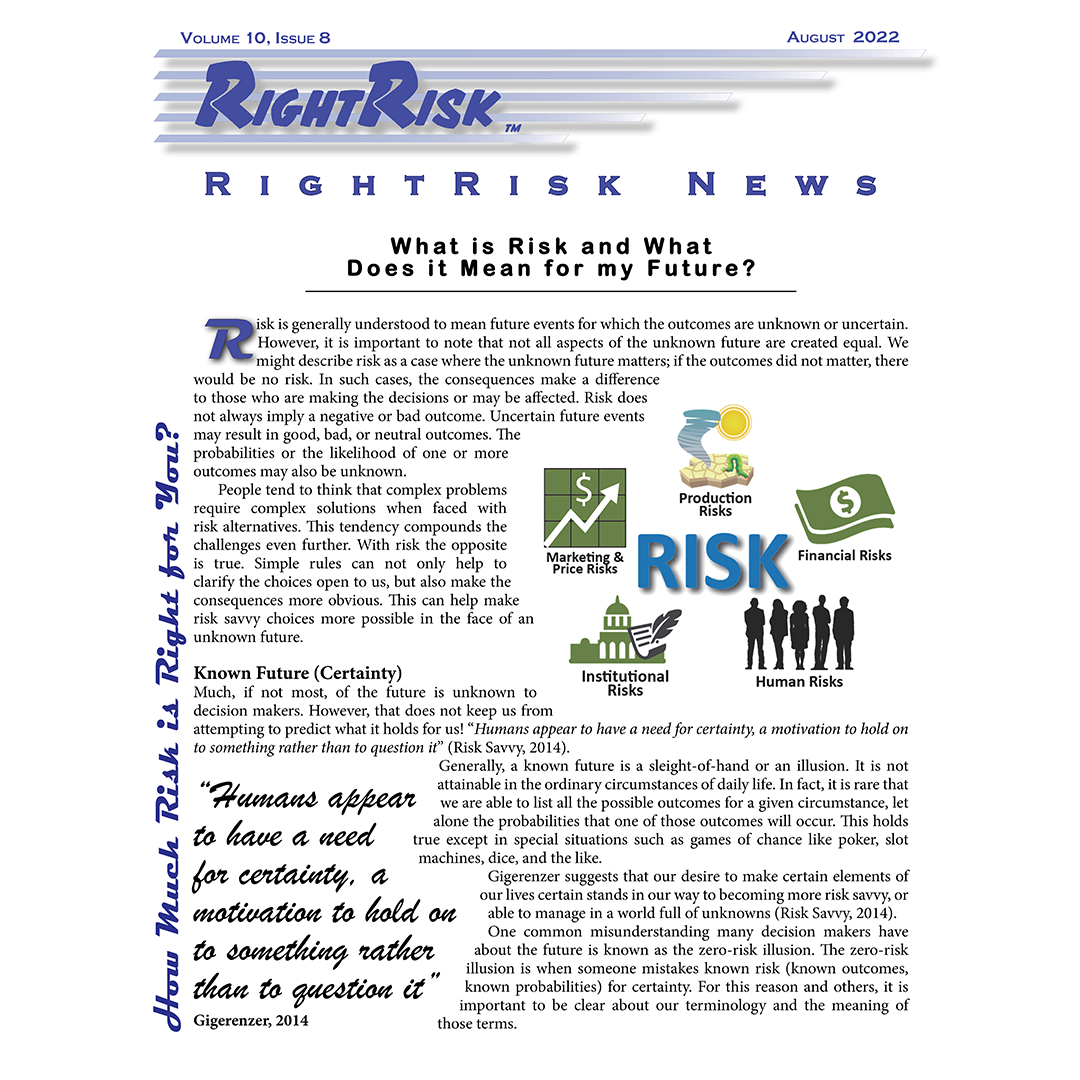 IMAGE: RightRisk News front page