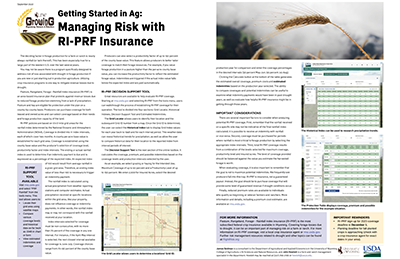 Graphic of Getting Started in Ag article