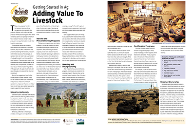 Graphic of Getting Started in Ag article