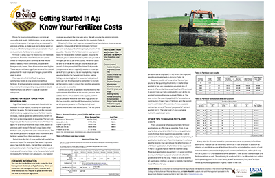 Graphic of Getting Started in Ag article