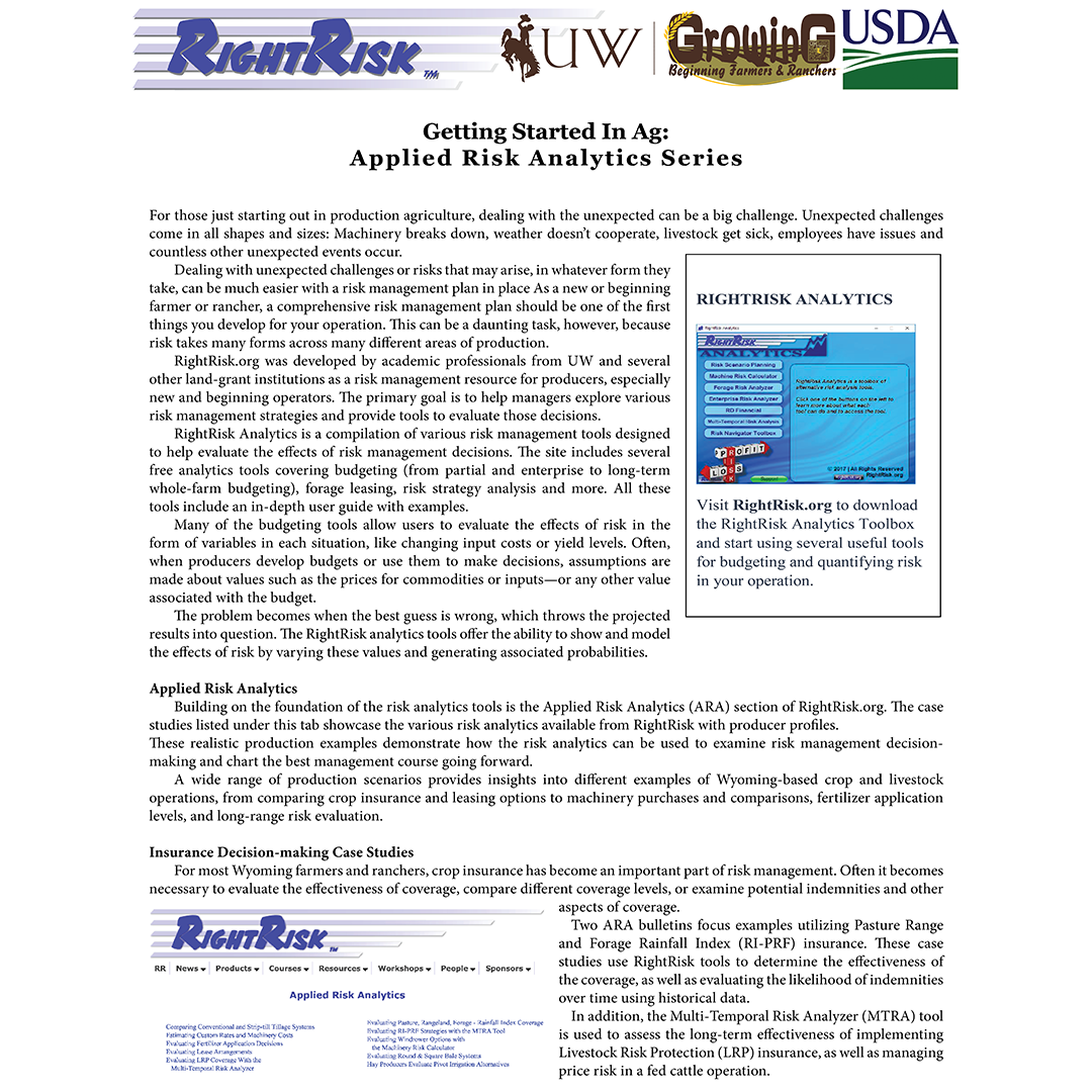 Graphic of Getting Started in Ag article